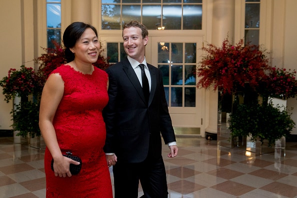 Priscilla Chang y Mark Zuckerberg