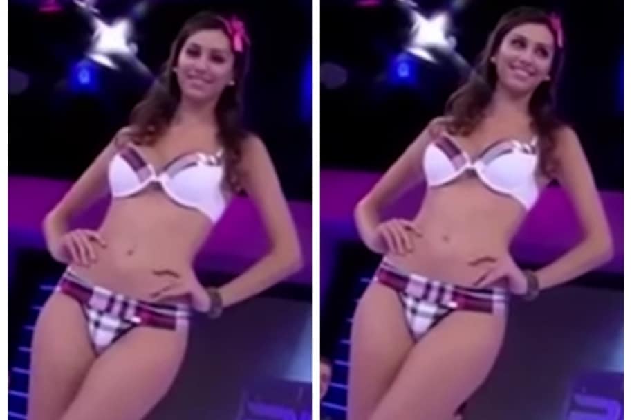 Modelo de ropa interior desfila en programa de televisión brasileño. Pulzo.com