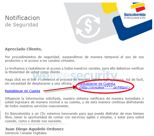 Bancolombia Phishing