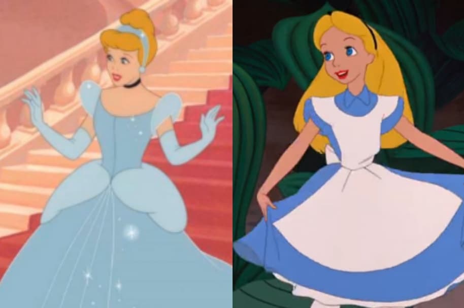 Vestidos azules princesas Disney