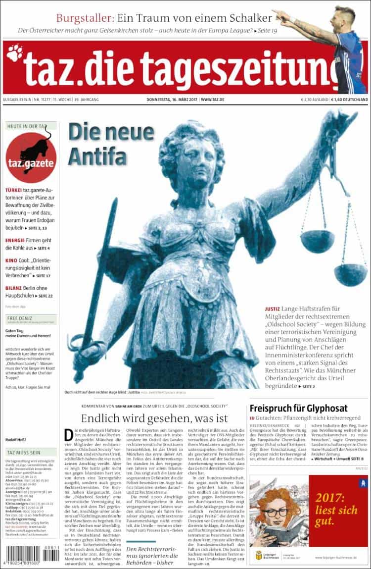 15 tageszeitung.750