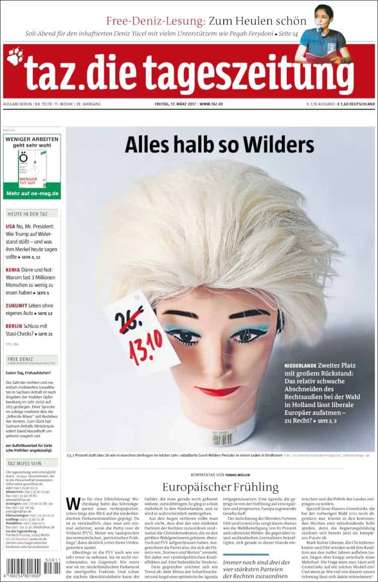 15 tageszeitung.750