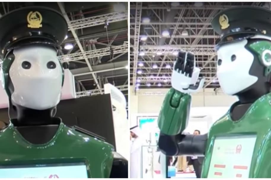 Primer policía robot del mundo.