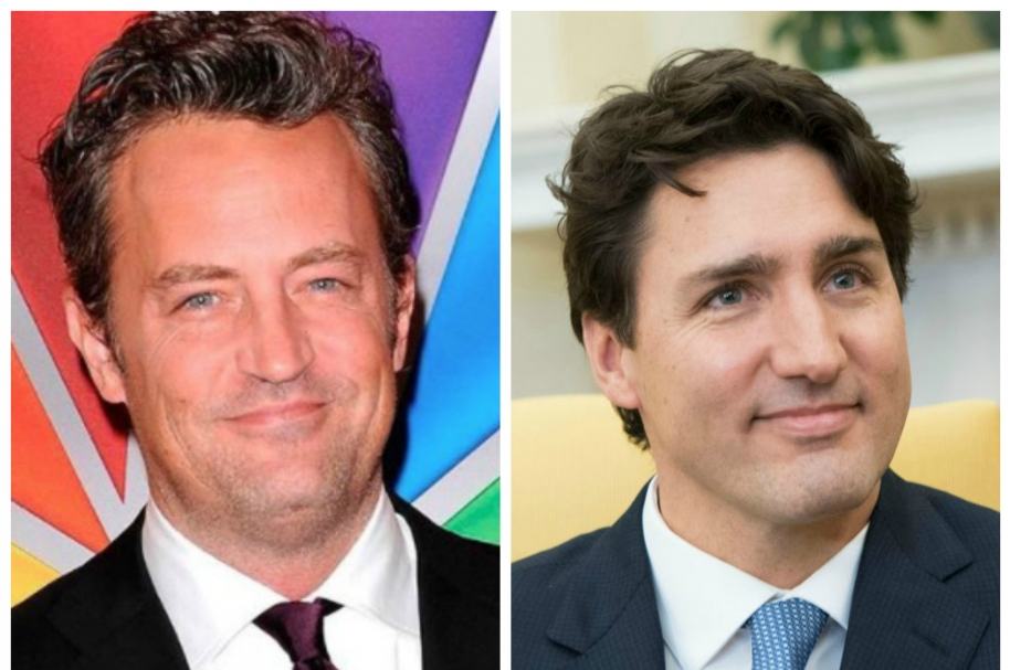 Matthew Perry y Justin Trudeau, primer ministro de Canadá. Pulzo.com