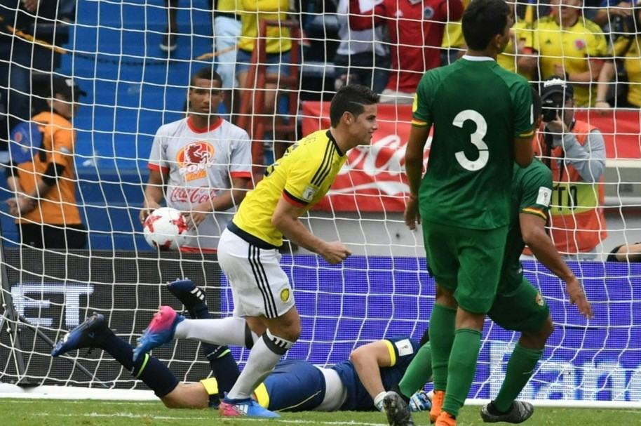 Gol de James Rodríguez a Bolivia
