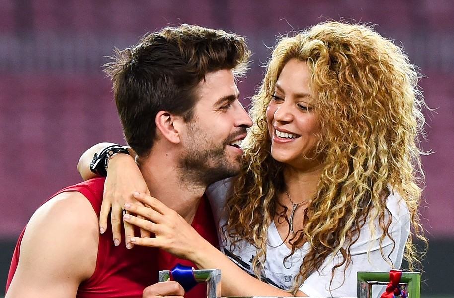 Gerard Piqué, futbolista del Barcelona, y su pareja, la cantante Shakira.