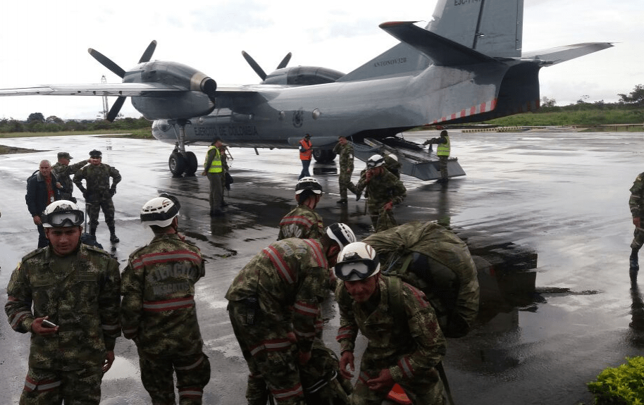 Ayudas del Ejército de Colombia a Mocoa