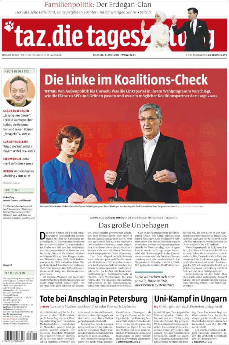 15 tageszeitung.750