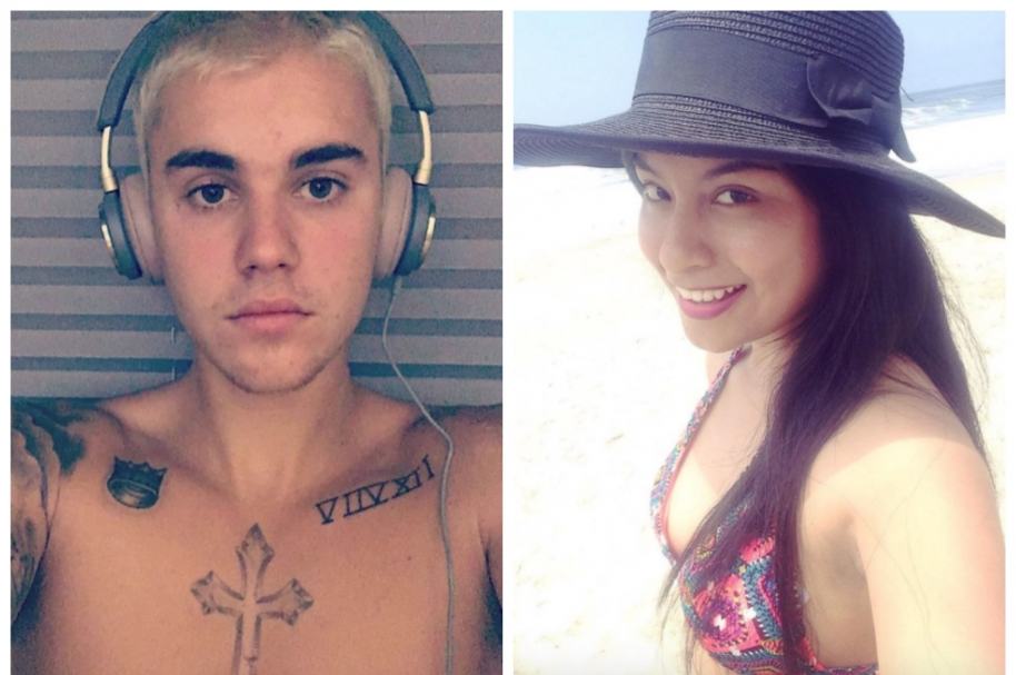 Justin Bieber y Wendy Sulca.