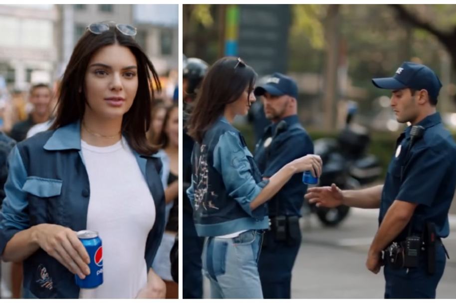 Kendall Jenner en comercial de Pepsi