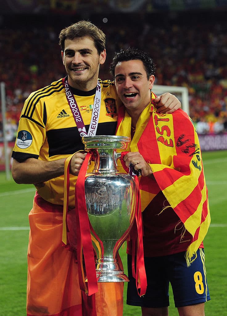 Íker Casillas y Xavi Íker Casillas y Xavi