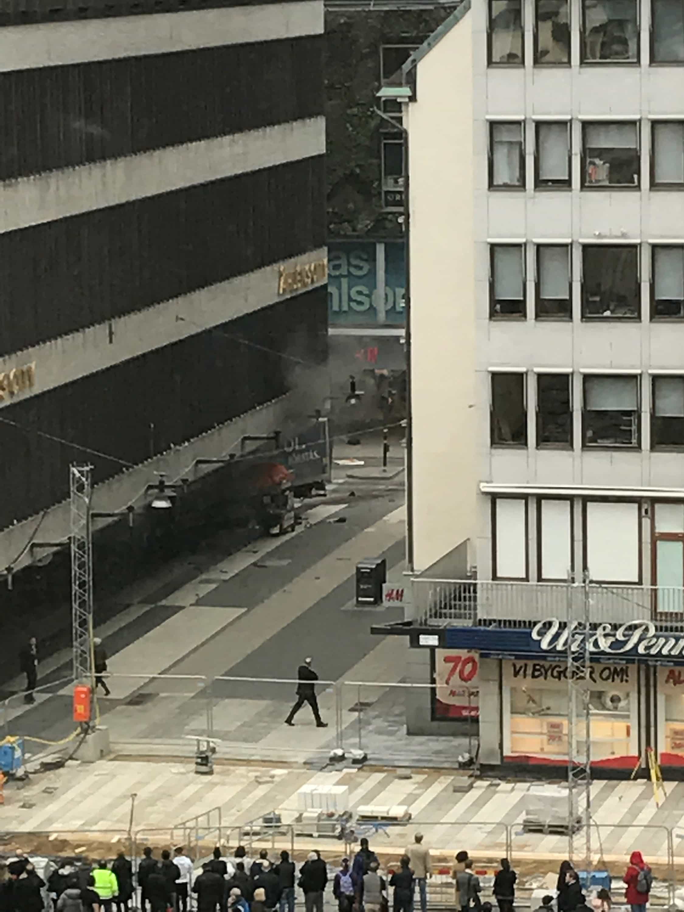 Three people killed in incident when a truck was driven Friday April 7 2017 into a department store in central Stockholm