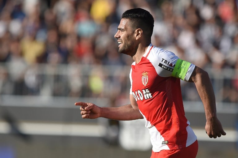 Falcao celebra el gol ante Angers