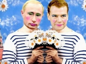 Putin y Medvedev