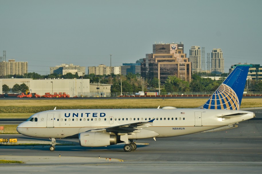 Avión de United Airlines