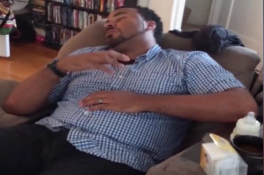 Papá dormido.
