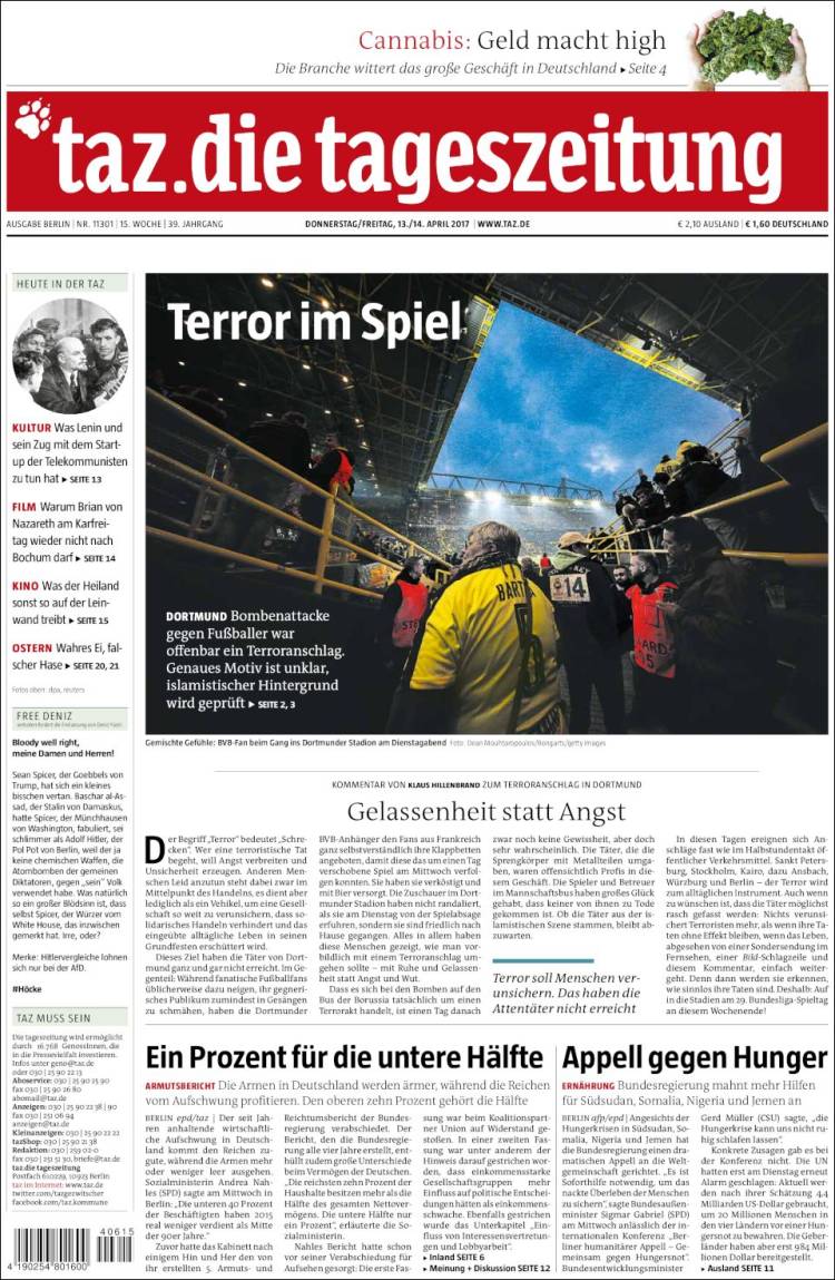15 tageszeitung.750