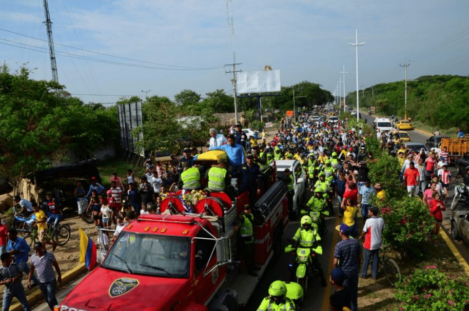 Féretro de Martín Elías llegando a Valledupar