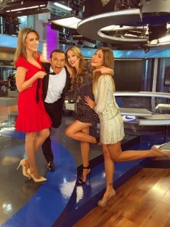 Catalina Gómez, Juan Diego Alvira, Daniela Vega y Viviana Dávila, presentadores de Noticias Caracol.}