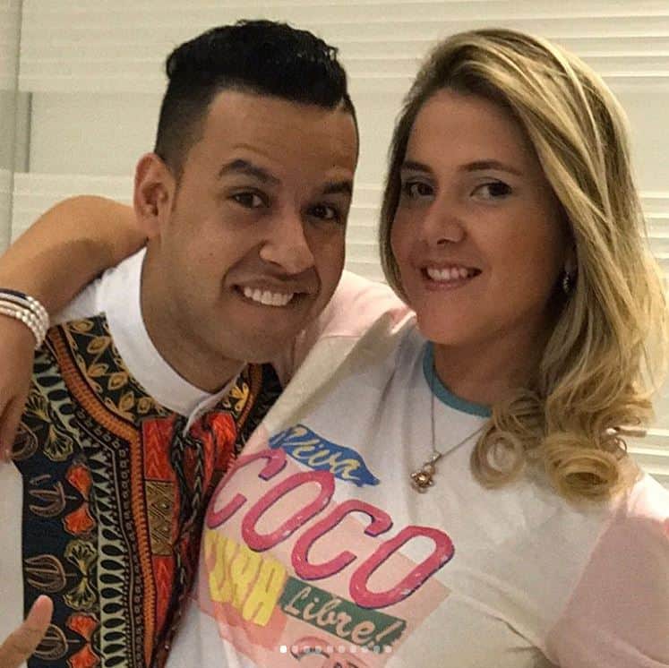 El cantante Martín Elías (Q.E.P.D.) junto a su esposa Dayana Jaimes.