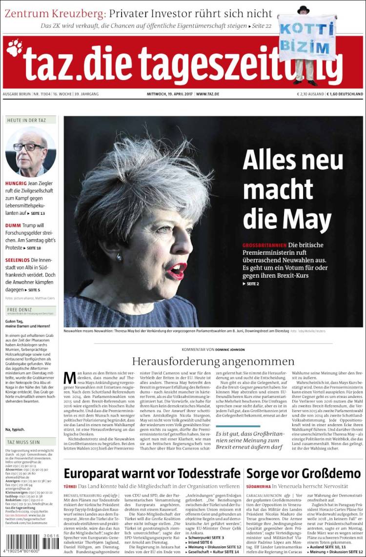 15 tageszeitung.750