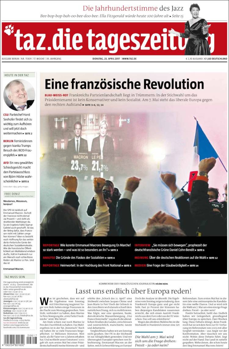 15 tageszeitung.750