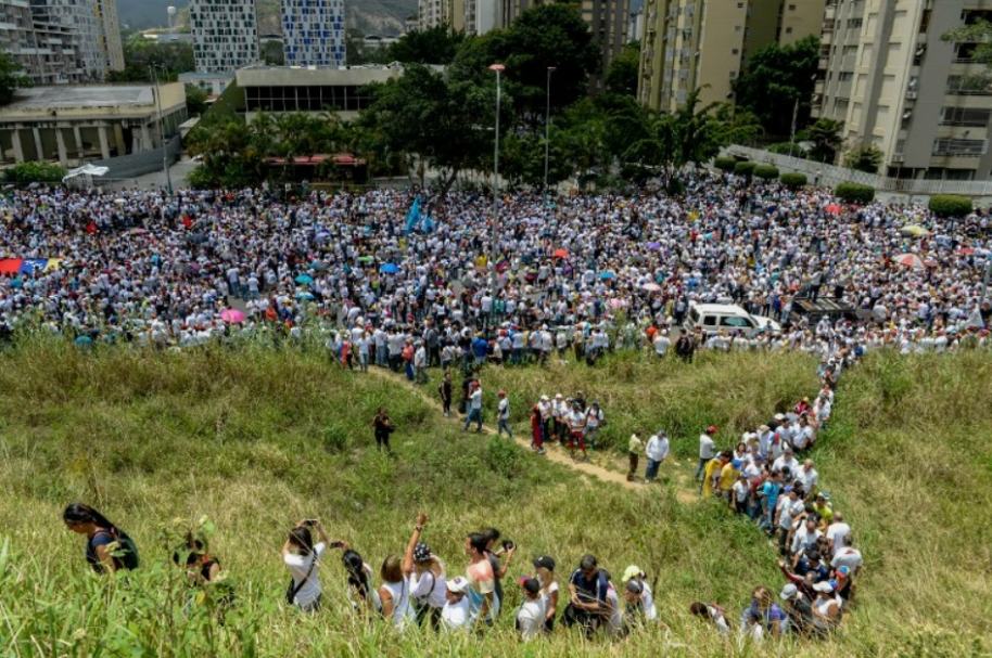 Marcha en silencio en Venezuela.