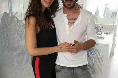 La actriz 'Maleja' Restrepo y su esposo, el motocrosista 'Tatán' Mejía.