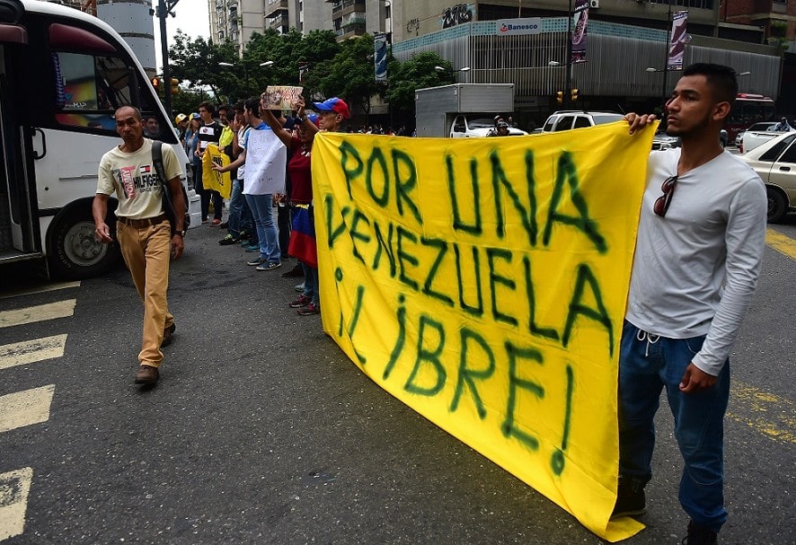 Continúan las manifestaciones en Venezuela