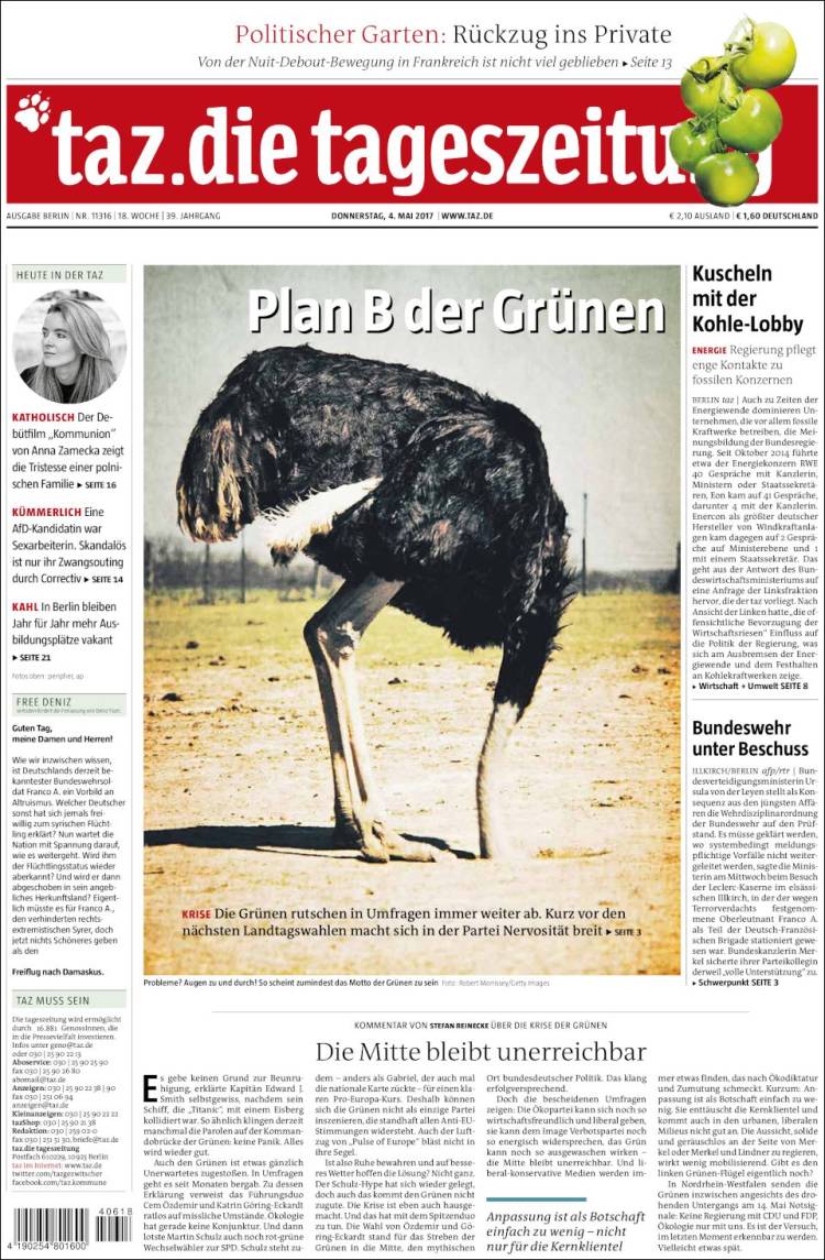 15 tageszeitung.750
