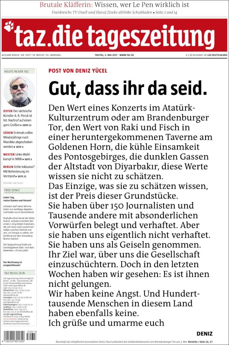 15 tageszeitung.750