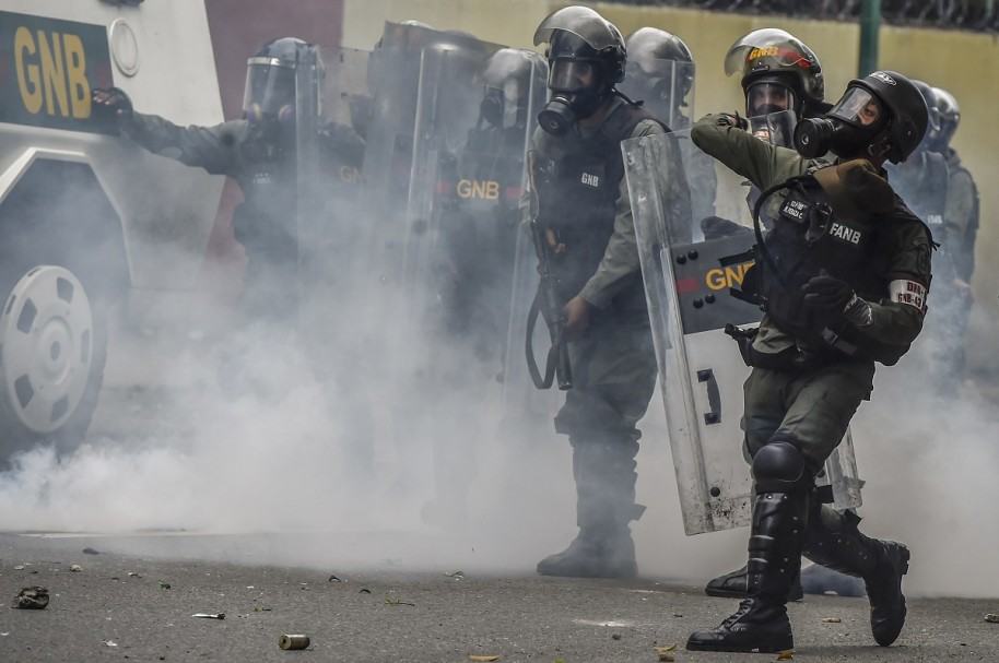 Policía venezolana