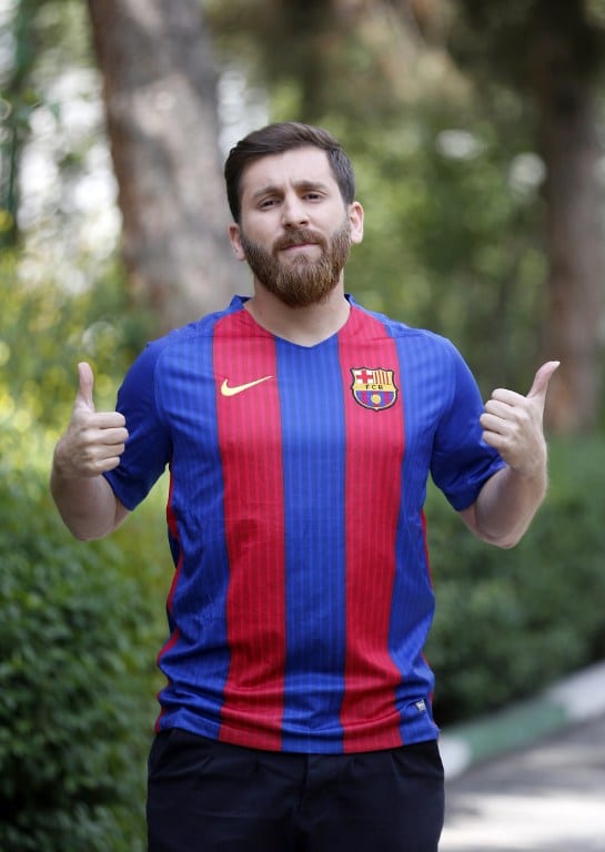 Reza Parastesh, el doble de Lionel Messi