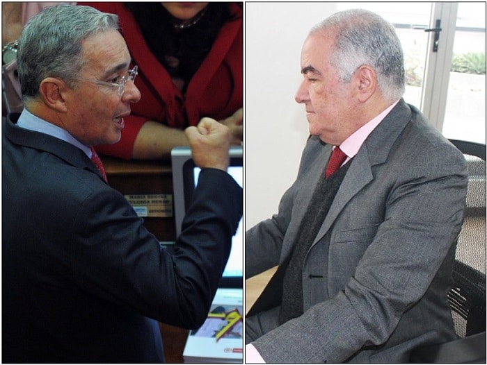 Álvaro Uribe y Edgardo Maya