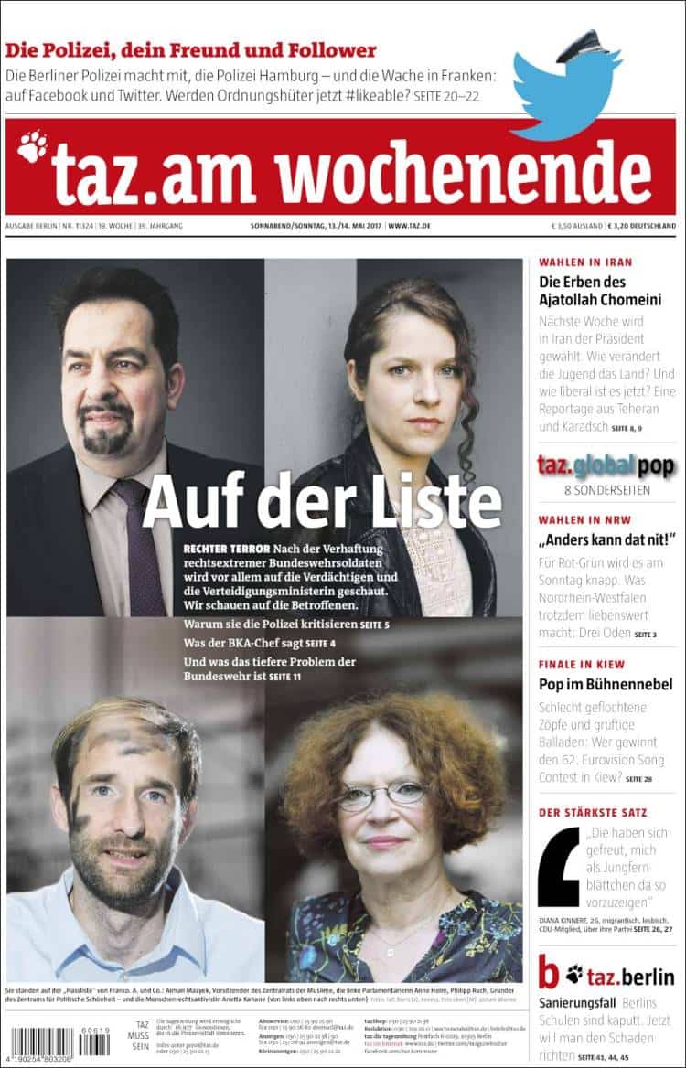 15 tageszeitung.750