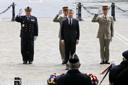 Posesión Emmanuel Macron, presidente de Francia.