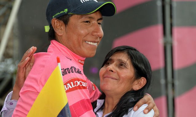 Nairo Quintana y Eloisa Rojas