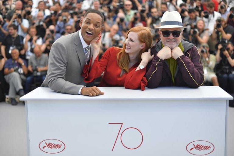Will Smith, Jessica Chastain y Pedro Almodóvar en el Festival de Cannes. Pulzo.com Will Smith, Jessica Chastain y Pedro Almodóvar en el Festival de Cannes. Pulzo.com