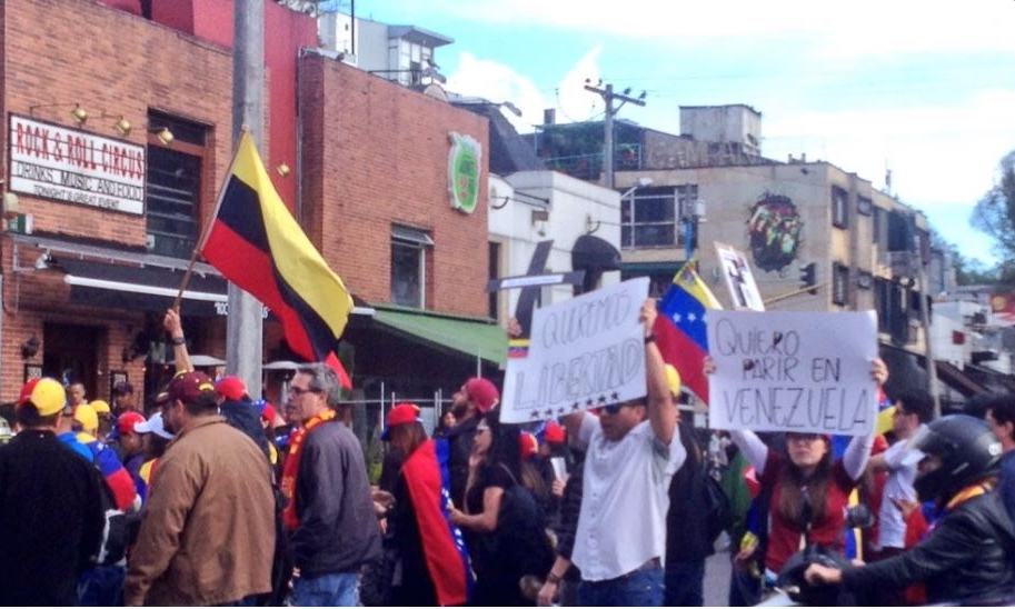 Venezolanos en Bogotá (Twitter)