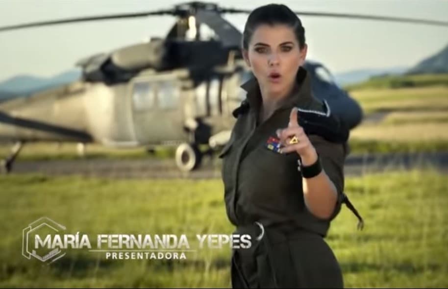María Fernanda Yepes, presentadora de 'Soldados'.