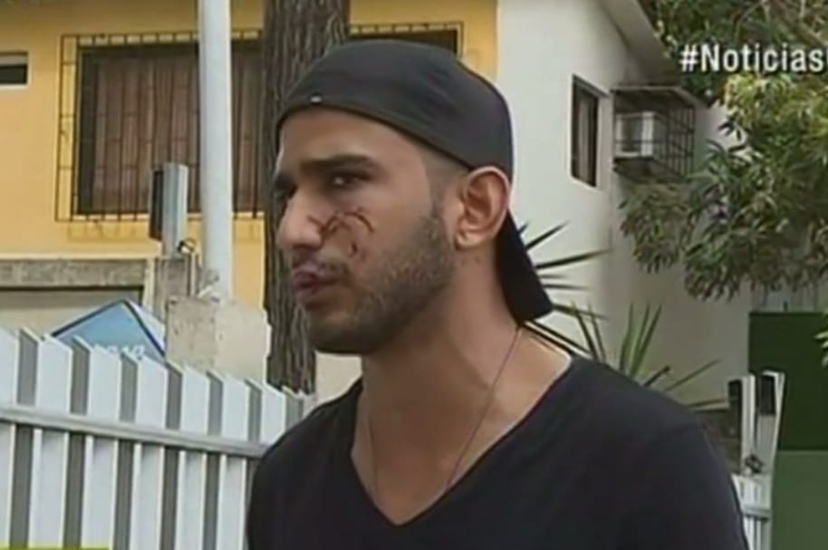 Pasajero agredido por taxista.