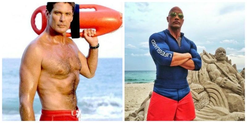 David Hasselhoff y Dwayne Johnson - Pulzo.com David Hasselhoff y Dwayne Johnson - Pulzo.com