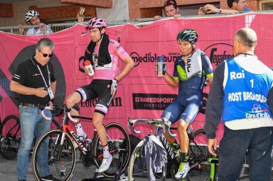 Tom Dumoulin y Nairo Quintana