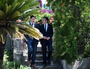 Trudeau y Macron