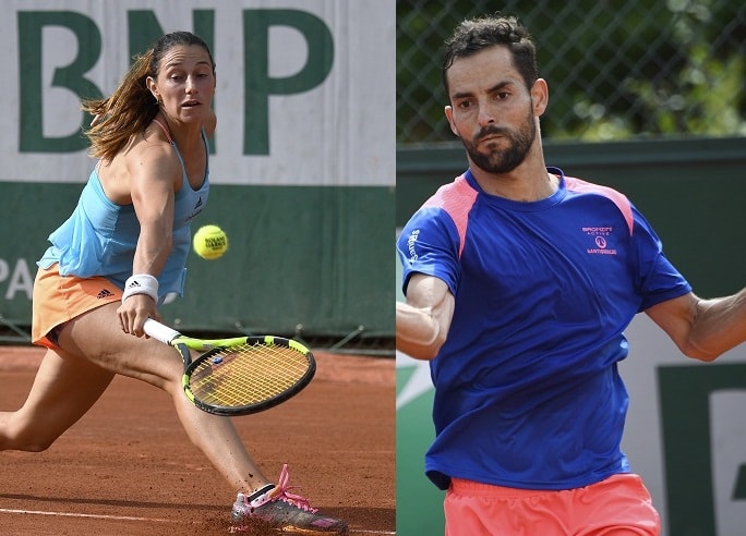 Mariana Duque y Santiago Giraldo en Ronald Garros.