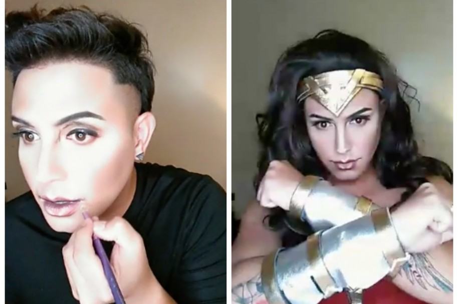 Paolo Ballesteros se transforma en la Mujer Maravilla. Pulzo.com