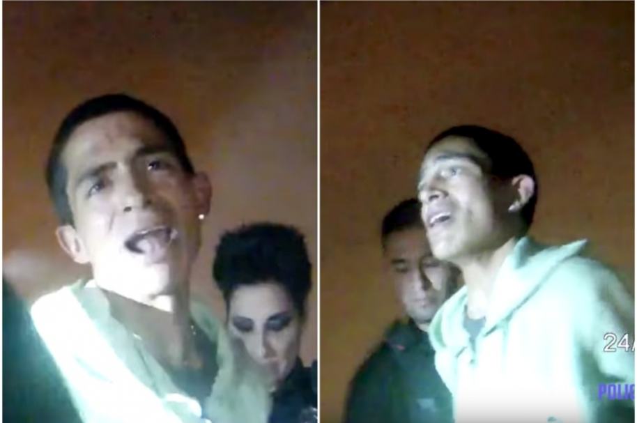 Ladrón llora cuando lo capturan.
