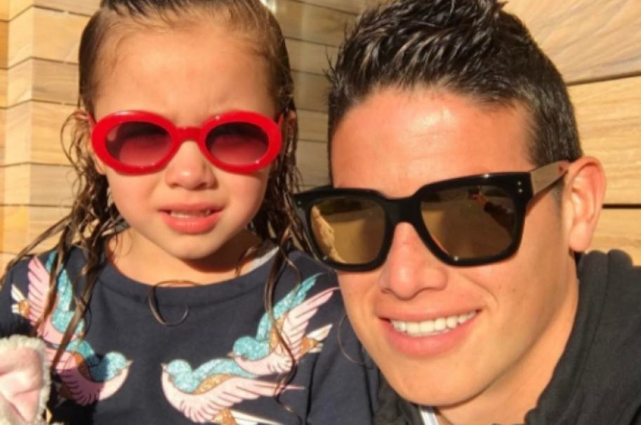 James Rodríguez y su hija, Salomé. Pulzo.com