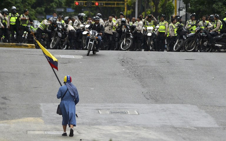Marchas en Caracas contra la dictadura