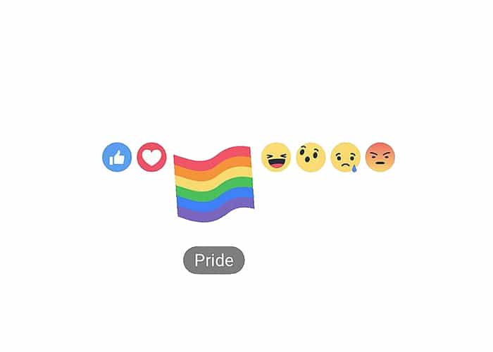 Reacción bandera gay Facebook